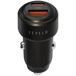 شاحن سيارة ليفيلو نوري ميني 60 واط مع كابل من نوع C إلى C Levelo Nori Mini 60W Car Charger with C to C Cable