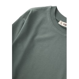 تي شيرت أطفال بيزك موسمي قطن 100% - أخضر كاكي (2-10 سنوات) Kids' Basic Seasonal T-Shirt 100% Cotton - Khaki Green (2-10 Years)
