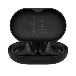 سماعات ساوند فورم كليرفيت اللاسلكية باللون الأسود SoundForm ClearFit Open‑Ear Wireless Earbuds