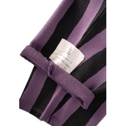 طقم ترينج أطفال بقصة واسعة 2-8 سنوات - بنفسجي مخطط Kids' Loose Fit Tracksuit 2-8 Years - Purple Anthracite Striped