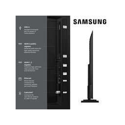 تلفزيون سامسونج Samsung بشاشة 65 بوصة بدقة 4K Ultra HD بتردد 60 Hz تلفاز ذكي Tizen QLED – أسود Samsung Q7F Television - 65 Inch - 4K Ultra HD - 60 Hz - Smart Tizen TV - QLED - Black