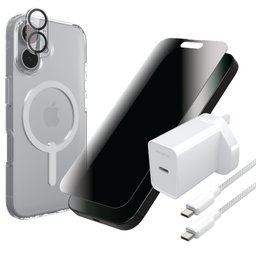 باقة 5 في 1 من زاك للايفون 16 Zagg 5 in 1 Bundle For iPhone 16