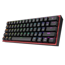 كيبورد ريد دراغون فيز K617 RGB Redragon FIZZ K617 RGB 60% Mechanical Gaming Keyboard