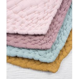 Müslin حصيرة لعب أطفال بتصميم ورقة شجر، وردي Müslin Leaf Baby Play Mat, Pink