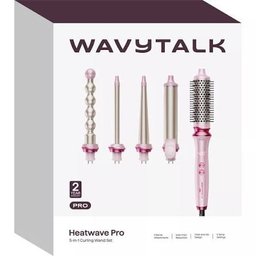 طقم فير وتجعيد الشعر ويفي توك الاحترافي 5 في 1 Wavytalk Heatwave Pro 5-in-1 Curling Wand Set