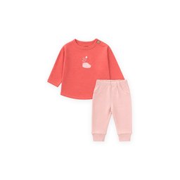 طقم أطفال مطرز موسمي 0-3 سنوات - مرجاني Embroidered Seasonal Baby Set 0-3 Years - Coral