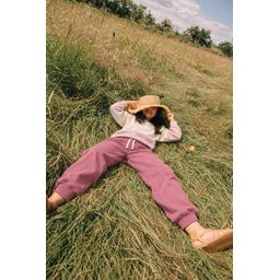 طقم سويت شيرت Garnili خفيف للأطفال 8-12 سنة - إيكرو وردي عتيق Garnili Sweatshirt Thin Seasonal Set for Kids 8-12 Years - Ecru Antique Pink