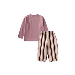 طقم أطفال موسمي مطبوع - ليلك (2-10 سنوات) Printed Seasonal Kids' Set - Lilac (2-10 Years)