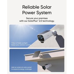 انكر - يوفي - كاميرا مراقبة اضافية eufyCam S3 Pro 4K - ابيض Anker EufyCam S3 Pro Add-on