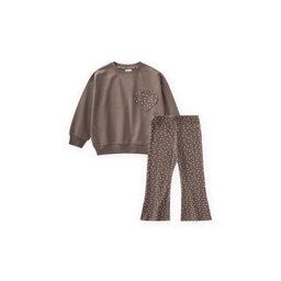 طقم سويت شيرت مع ليغنز للأطفال 2-10 سنوات - لون فيزون Kids' Sweatshirt and Leggings Set 2-10 Years - Vizon