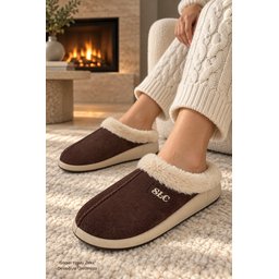 شبشب منزلي نسائي شتوي Muggo BLADE مبطن بالفرو ونعل مريح - بني Muggo BLADE Women's Winter Home Slippers - Fur Lined, Comfortable Sole - Brown