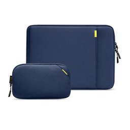 تومتوك - حافظة لابتوب Defender-A13 مع ملحقات قياس 15 انج - أزرق غامق Tomtoc Defender-A13 Laptop Sleeve Kit 15 Inch Navy Blue
