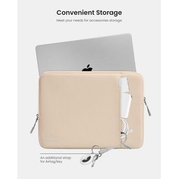 تومتوك - حقيبة لابتوب Defender-A13 مقاس 14 انج - لون بيج Tomtoc Defender-A13 Laptop Sleeve Nature Sand 14 inch (حقيبة لابتوب)