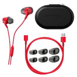 سماعة ألعاب سلكية داخل الأذن هايبر إكس كلاود إيربودز 3S تايب سي – أحمر HyperX Cloud Earbuds IIIS USB Gaming Earbuds – Red
