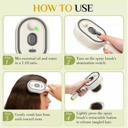 مشط كهربائي بالرذاذ ووسادة هوائية قابلة للسحب لتدليك فروة الراس – موديل RD-06 REDDEN Electric Spray Retractable Airbag Comb RD-06 – Scalp Massage Brush