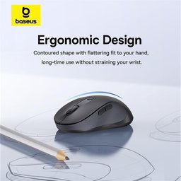 ماوس لاسلكي مريح بيسوس F02 بدقة 4000 DPI وقابل للتعديل Baseus F02 Ergonomic 4000 DPI Wireless Mouse (2.4GHz & Bluetooth)