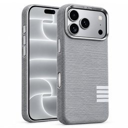 حافظة آيفون 18 برو ماكس من قماش اللينن مع ماك سيف iPhone 18 Pro Max Premium Linen Case with MagSafe