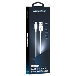 كيبل RR Zeta AM بطول 1 متر – Micro USB – أبيض RR Zeta AM 1M WHT MICRO
