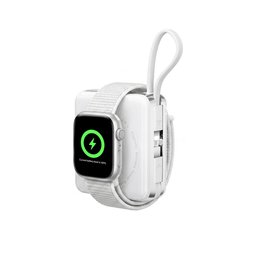 بنك طاقة لاسلكي مغناطيسي WiWU XF17 3 في 1 مع كابل مدمج بسعة 10000 مللي أمبير WiWU XF17 3-in-1 Magnetic Wireless Power Bank with Built-in Cable 10000mAh