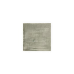 بطانية موسلين مطرزة للأطفال 90x100 سم - أخضر Embroidered Muslin Baby Blanket 90x100 Cm - Green