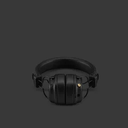 سماعات مارشال Majior V باللون الاسود مع ميزة الشحن اللاسلكي Marshall Major V BT Headphones Black ( Wirless charging)