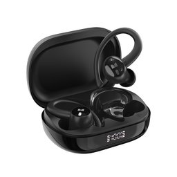 - أسود سماعات مونستر N-Lite 216 رياضية لاسلكية بخطافات للأذن – أسود Monster N-Lite 216 Wireless Sports Earbuds with Ear Hooks – Black