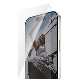 لاصق شاشة شفاف – تغطية واسعة للشاشة للاي فون 17 Clear Glass - Ultra Wide Fit