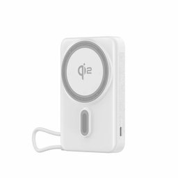 باور بانك Wiwu Mag Pro Qi2.0 MagSafe بسعة 10000 مللي أمبير في الساعة LP005FX Wiwu Mag Pro Qi2.0 MagSafe Power Bank 10000mah LP005FX