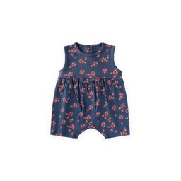 سالوبيت أطفال بنقشة - كحلي (0-3 سنوات) Patterned Baby Romper - Navy Blue (0-3 Years)