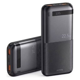 باور بانك ريماكس RPP-71 بسعة 10000 مللي أمبير مع شحن سريع، أسود Remax RPP-71 10000mAh Power Bank (Black)