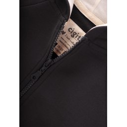 جاكيت بغطاء رأس بسحاب للأطفال 1-14 سنة - أسود Kids Hooded Zipper Cardigan 1-14 Years - Black