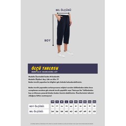 شورت برمودا رجالي كابري كحلي بجيوب وسحاب، طول الركبة، خصر مطاطي قابل للتعديل Men's Navy Bermuda Capri Shorts with Zipper Pockets, Knee-Length, Adjustable Elastic Waist