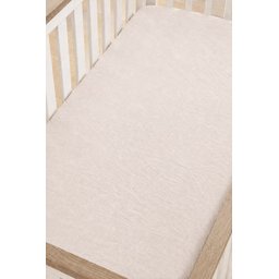 شرشف سرير مطاطي 90x190 سم - بيج Fitted Bed Sheet 90x190 cm - Beige