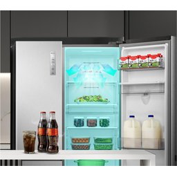 ثلاجة هايسنس بابين متقابلين 637 لتر RS3N668SMI3 Side-by-Side Refrigerator 637L – Inox