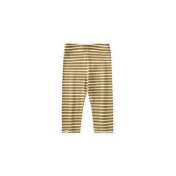 ليقنز أطفال مخطط مضلع أخضر (1-10 سنوات) Kids' Ribbed Striped Leggings Green (1-10 Years)