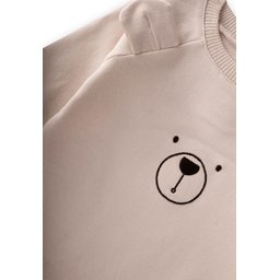سالوبيت أطفال مطرز بالدب من 0-3 سنوات - لون رملي Baby Bear Embroidered Romper 0-3 Years - Sand Color