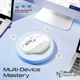 ماوس لاسلكي ثلاثي الاتصال ببطارية قابلة للشحن Wireless 3-contact mouse with rechargeable battery