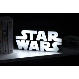 مصباح شعار ستار وورز ثلاثي الأبعاد LED للمكتب أو الحائط – بالادون Paladone Official Star Wars 3D Logo LED Wall / Desk Light