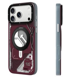 كفر آيفون 18 برو ماكس من يونغ كِت بتصميم سايبربانك مع ماك سيف وحامل دوّار iPhone 18 Pro Max YOUNGKIT Cyberpunk MagSafe 360° Rotating Kickstand Case
