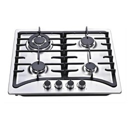 طباخ غاز بلت إن إمبليوم 4 شعلات ستانلس ستيل  60 سم Embleme  Built-in Gas Hob  4 Burners  Stainless Steel