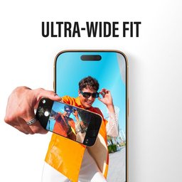 لاصق شاشة شفاف – تغطية واسعة للشاشة لجهاز I phone 17 por max Clear Glass - Ultra Wide Fit