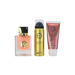 مجموعة عطور كلوب دي نويت النسائية من أرماف - 3 قطع مع حقيبة سفر Armaf Club De Nuit Woman 3 Pcs Travel Pack with Pouch