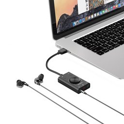 كارت صوت خارجي يو إس بي من أوريكو مع التحكم في الصوت ومنافذ ميكروفون وسماعة ORICO External USB Sound Card Adapter with Volume Control, Mic & Headphone Ports