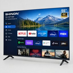 شاشة شينون 55 بوصة سمارت انترنيت SHINON 55-Inch Smart LED TV – Internet