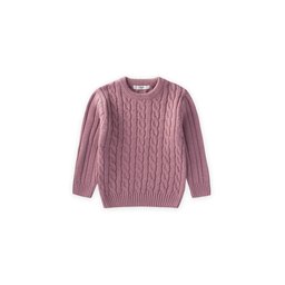 سترة أطفال محبوكة بتصميم جديلة - GÜL KURUSU Kids Braided Knit Sweater - GÜL KURUSU