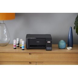 طابعة إبسون إيكوتانك L3210 منزلية متعددة الوظائف 3 في 1، ملونة، حجم A4، أسود Epson EcoTank L3210 Home Ink Tank Printer A4, Colour, 3-in-1, Black