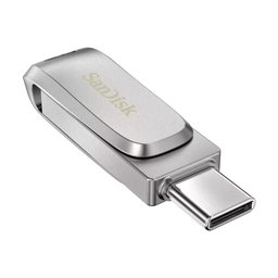 فلاش ميموري سان ديسك ألترا دوال درايف لوكس 1 تيرابايت بوصلتين تايب سي و USB-A وسرعة 400MB/s SanDisk Ultra Dual Drive Luxe USB Type-C & Type-A Flash Drive 1TB (400MB/s)