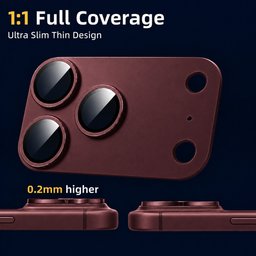 حماية عدسات كاميرا آيفون 18 برو ماكس iPhone 18 Pro Max Metal Camera Lens Protector