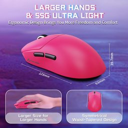 ماوس ألعاب أتاك شارك X8 SE لاسلكي ثلاثي الاتصال وقابل للشحن ATTACK SHARK X8 SE Tri-Mode Wireless Rechargeable Gaming Mouse