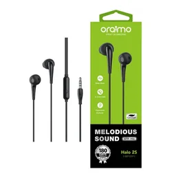 سماعة أذن أورايمو هالو 2S مقاس 3.5 مم، لون أسود Oraimo Halo 2S Earphone 3.5mm Black
